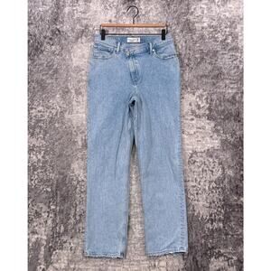 Abercrombie & Fitch Jeans 29 / 8 Womens 90s Straight High Rise Cross Button